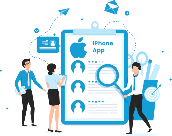Hire iPhone App Developers graphic