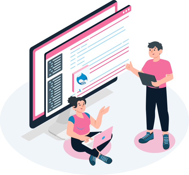 Drupal Website Development Graphic