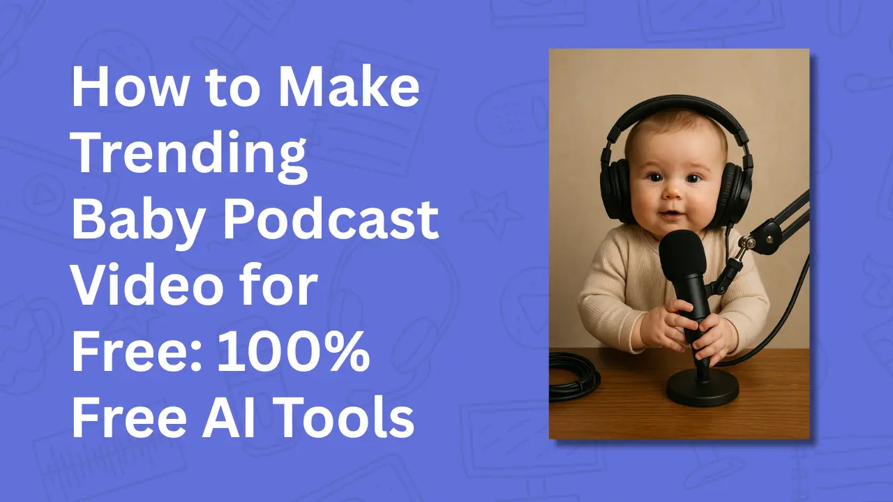 How to Make Trending Baby Podcast Video for Free