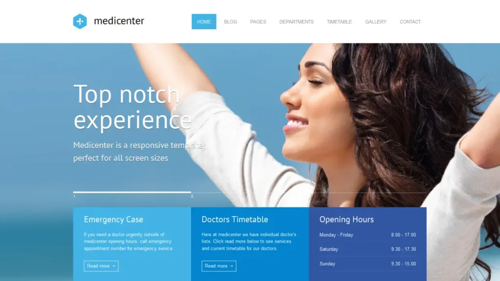 medicenter medical website templates