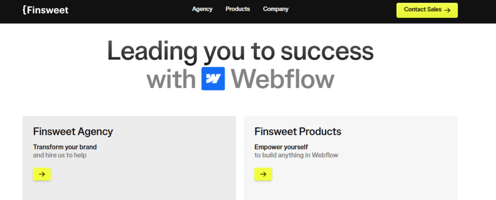Expert Webflow development 