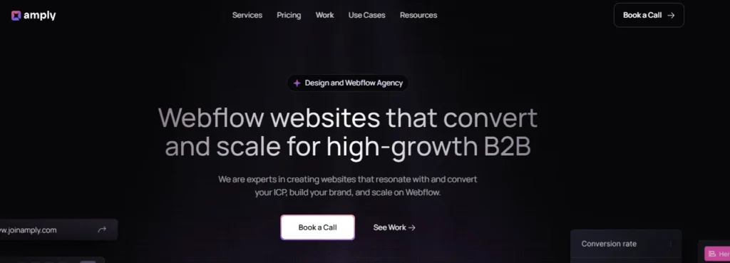 scalable Webflow websites with marketing-driven designs