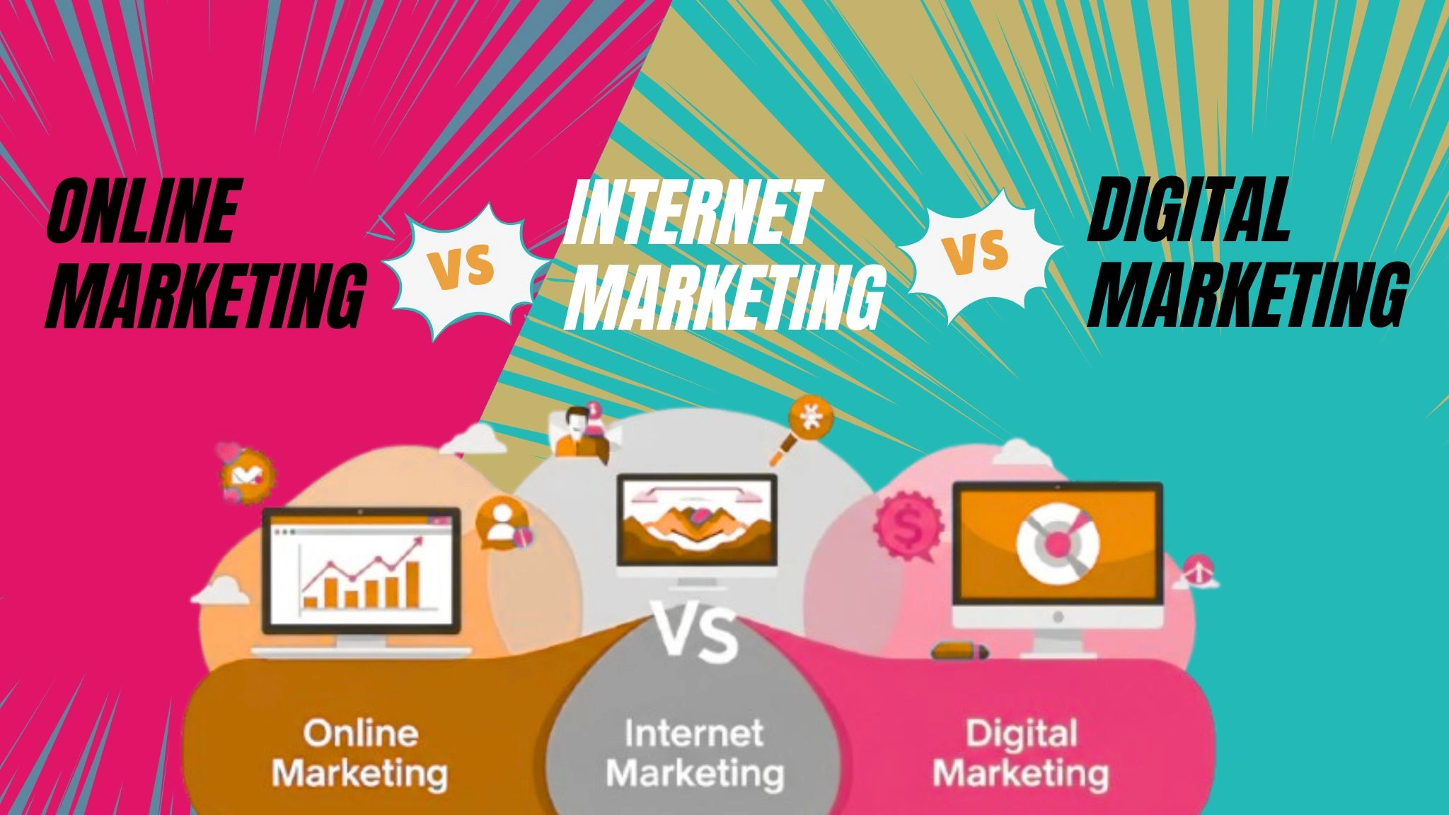 Online Marketing vs Internet Marketing vs Digital Marketing