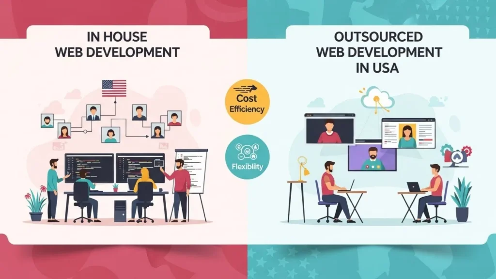 n-House Web Team vs Outsourcing a Web Development