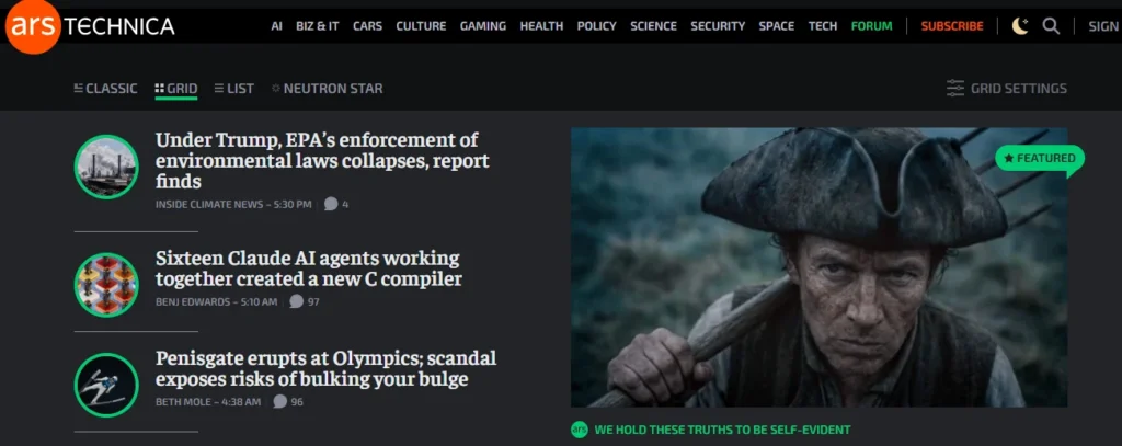 Ars Technica — Best for Developers and Power Users