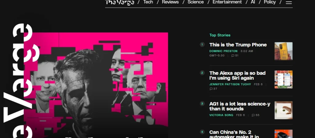 The Verge — Best for Tech and Culture Coverage